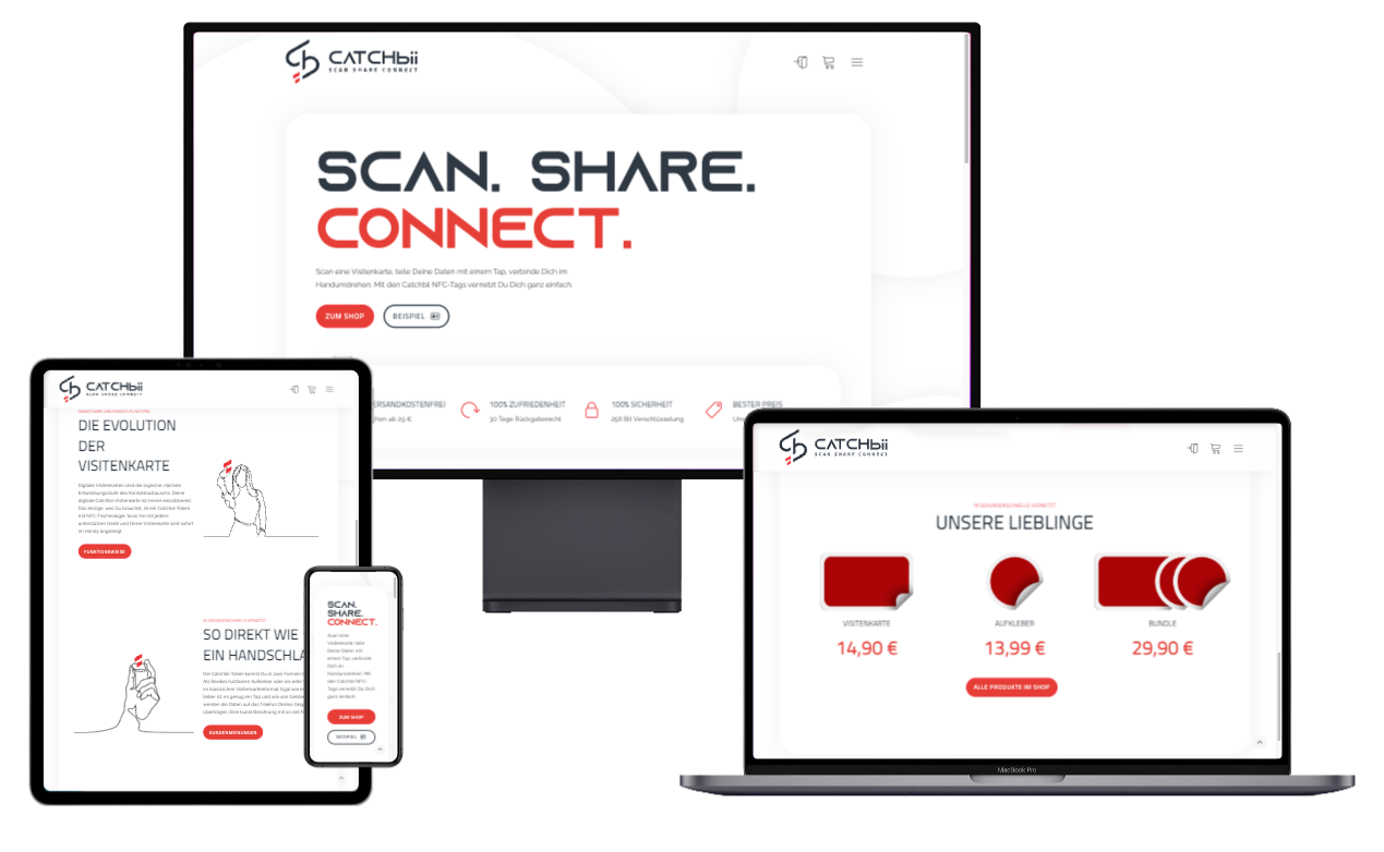 Catchbii GmbH 1 website catchbii mockup